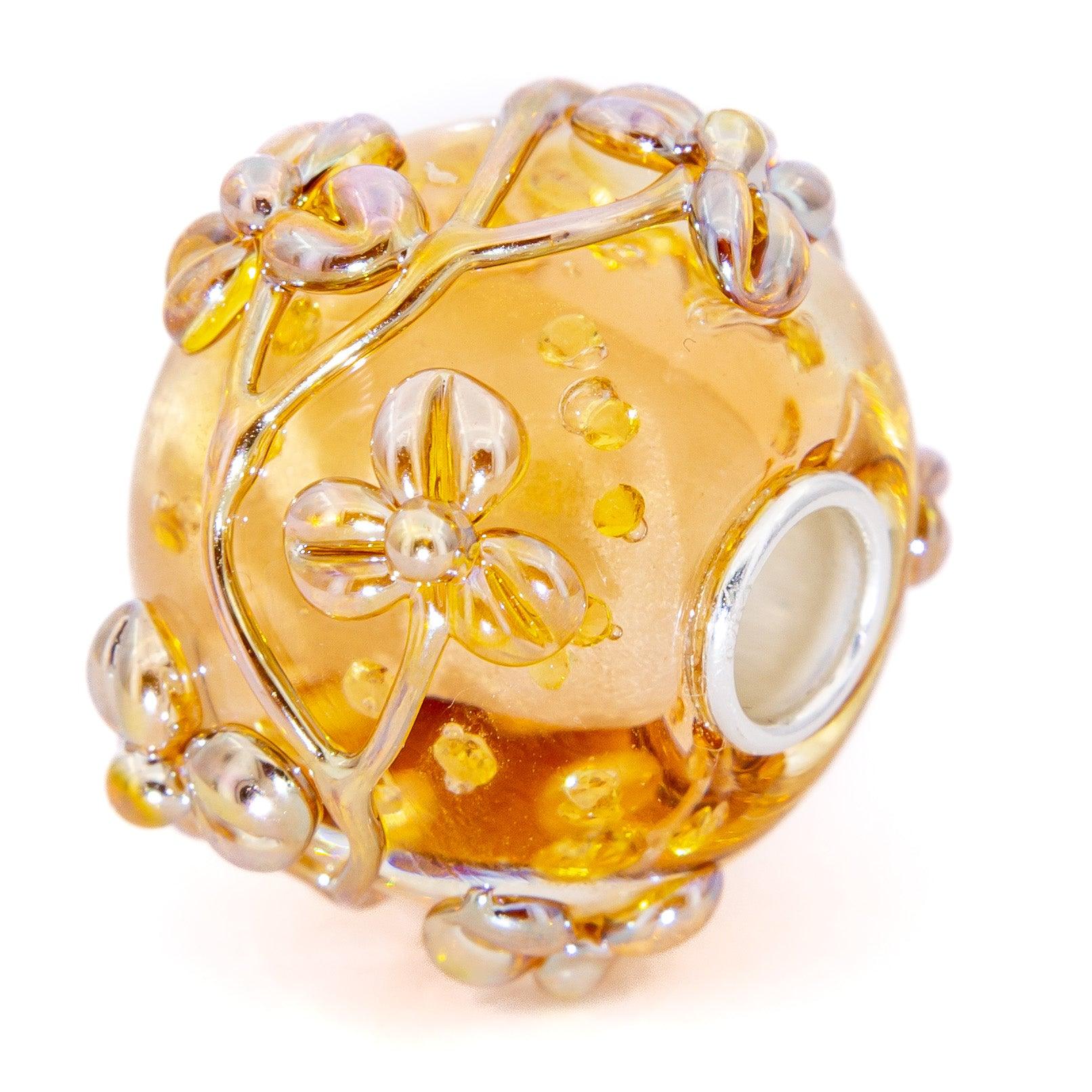 Amber World Flowertwig - Elfbeads US