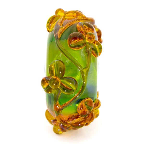 Olive Green Amber Flowertwig